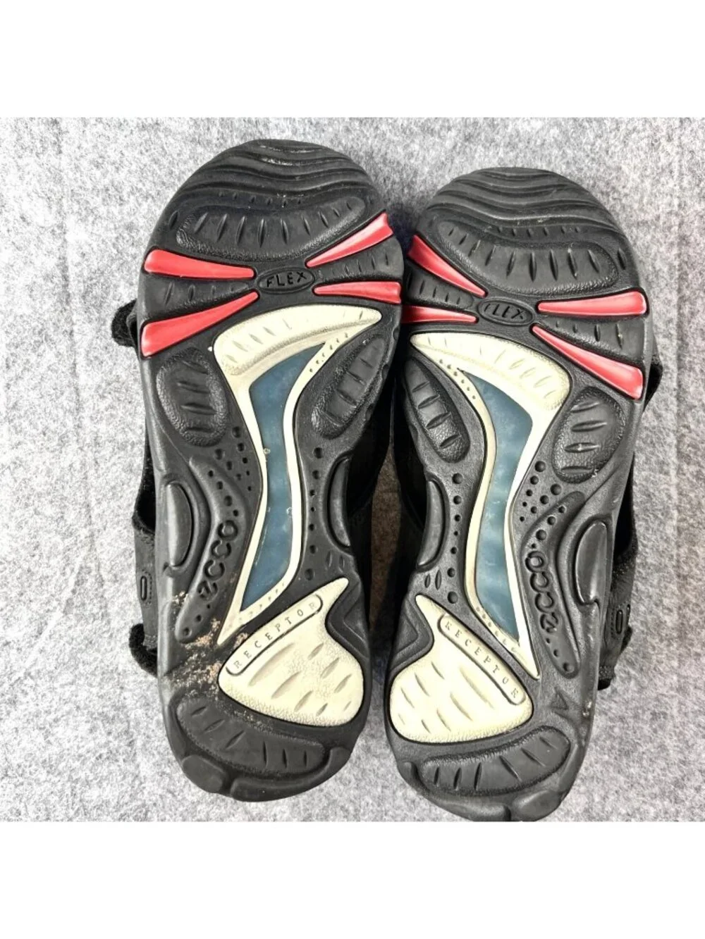 Ecco Receptor Shoes Mens Size 43 Sandals Outdoor Hiking Strap Comfort